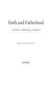 Tapa de Faith and fatherland