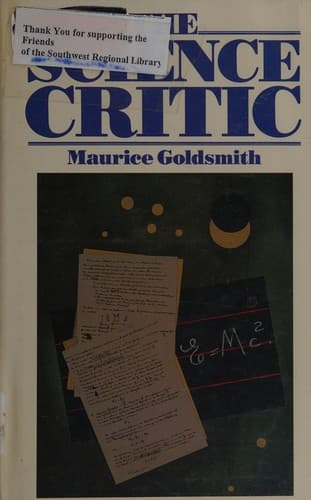 Tapa de The science critic