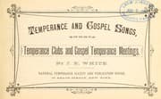 Tapa de Temperance and gospel songs