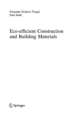 Tapa de Eco-efficient construction and building materials