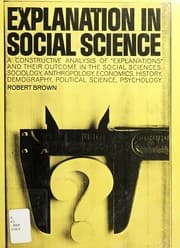 Tapa de Explanation in social science