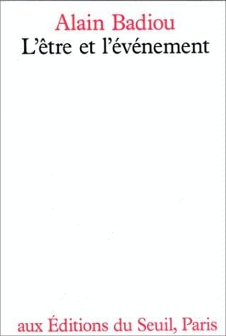 Tapa de L' être et l'événement