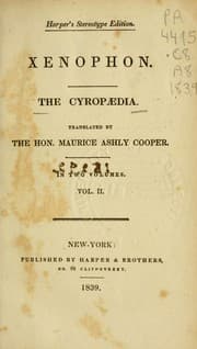 Tapa de The Cyropædia