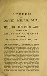 Tapa de Speech on Jesuit's Estates Act