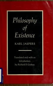 Tapa de Philosophy of existence