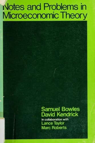 Tapa de Notes and problems in microeconomic theory