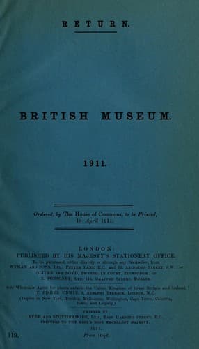 Tapa de Return / British Museum