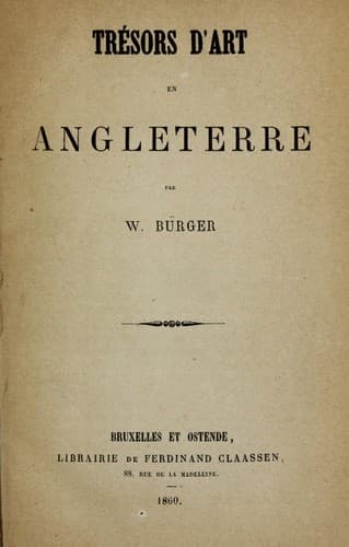Tapa de Trésors d'art en Angleterre