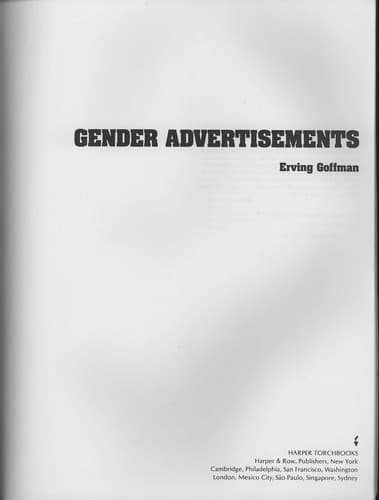 Tapa de Gender Advertisements