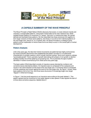 Tapa de The Elliott Wave Principle