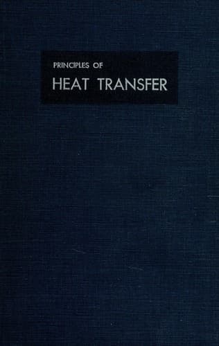 Tapa de Principles of heat transfer.
