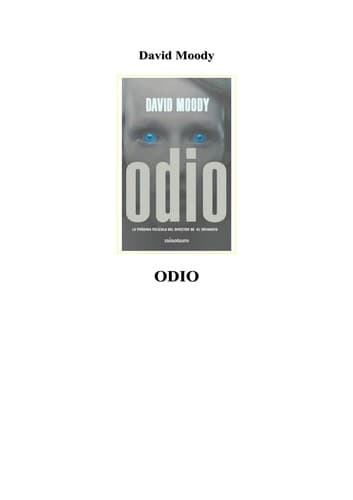Tapa de Odio