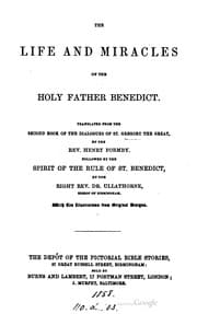 Tapa de The life and miracles of the Holy Father Benedict
