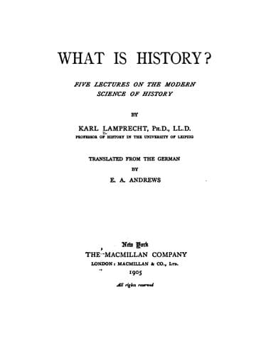 Tapa de What is history?
