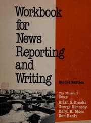 Tapa de Workbook for News reporting and writing