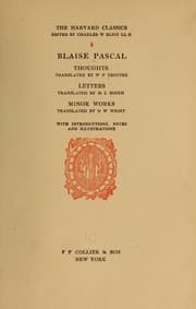 Tapa de Thoughts, tr. by W.F. Trotter; letters, tr. by M.L. Booth; minor works, tr. by O.W. Wight