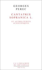 Tapa de Cantatrix sopranica L. et autres écrits scientifiques