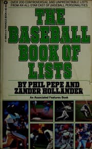 Tapa de The baseball book of lists