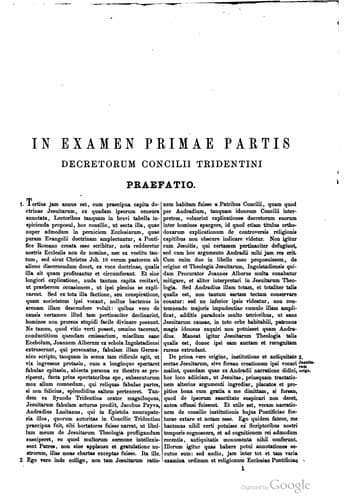 Tapa de Examen Concilii Tridentini