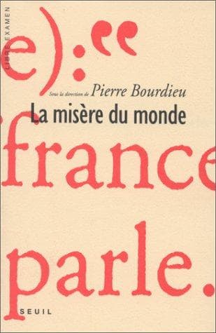 Tapa de La Misère du monde