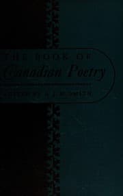 Tapa de The book of Canadian poetry