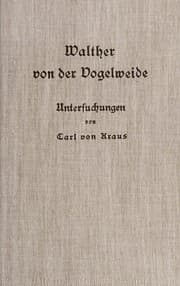 Tapa de Walther von der Vogelweide