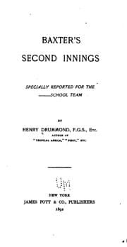 Tapa de Baxter's Second Innings: Specially Reported for the School Team