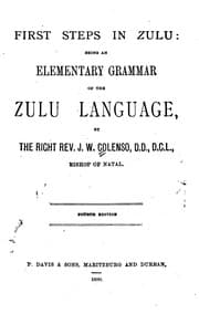 Tapa de First Steps in Zulu: Being an Elementary Grammar of the Zulu Language