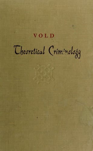 Tapa de Theoretical criminology.