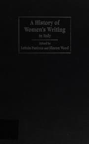 Tapa de A history of women's writing in Italy