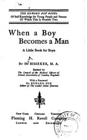 Tapa de When a boy becomes a man