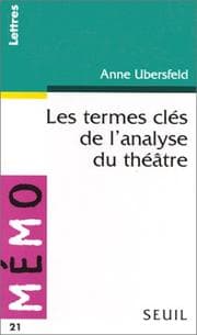 Tapa de Les termes clés de l'analyse du théâtre