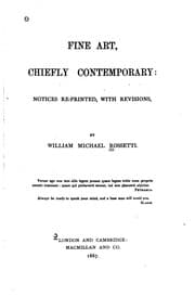 Tapa de Fine Art, Chiefly Contemporary: Notices Re-printed, with Revisions