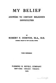 Tapa de My Belief: Answers to Certain Religious Difficulties