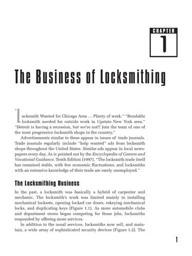 Tapa de Locksmithing