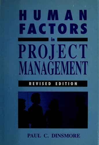 Tapa de Human factors in project management