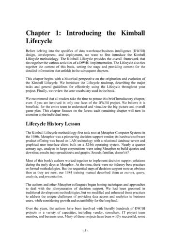 Tapa de The data warehouse lifecycle toolkit