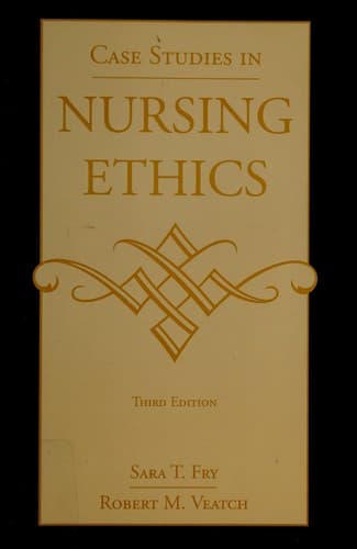 Tapa de Case studies in nursing ethics