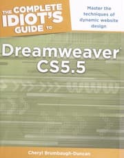 Tapa de The complete idiot's guide to Dreamweaver CS5.5