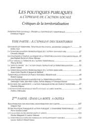 Tapa de Les politiques publiques à l'épreuve de l'action locale