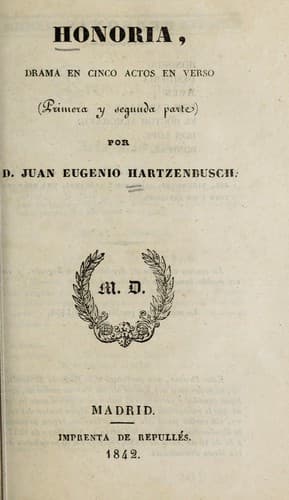 Tapa de Honoria