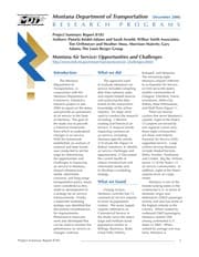 Tapa de Montana air service : opportunities and challenges