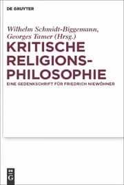 Tapa de Kritische Religionsphilosophie