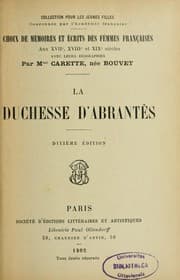 Tapa de La Duchesse d'Abrantes