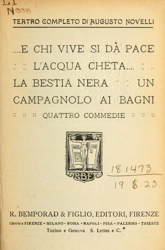 Tapa de Teatro completo