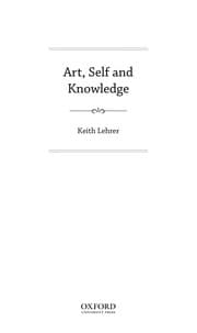 Tapa de Art, self and knowledge