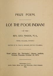 Tapa de Lo! The poor Indian!