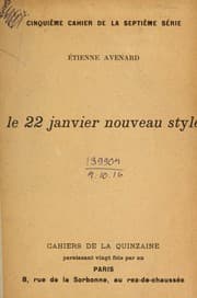 Tapa de Cahiers de la quinzaine