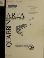 Tapa de Quabbin area sportsman's guide