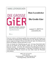 Tapa de Die grosse Gier